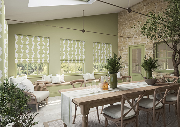 Construct, Grass Green - Twist&Fit Roman Blind - Image 6